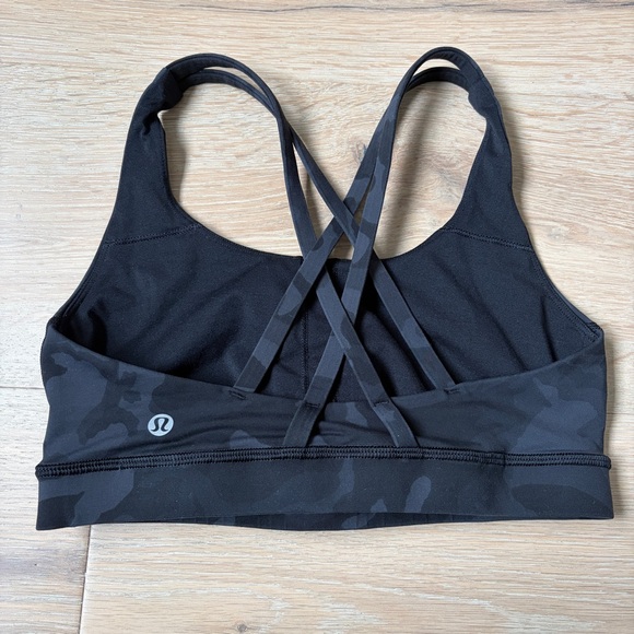 Lululemon Energy Bra Incognito Camo Multi Grey Sz 6 *U15 - Picture 4 of 5
